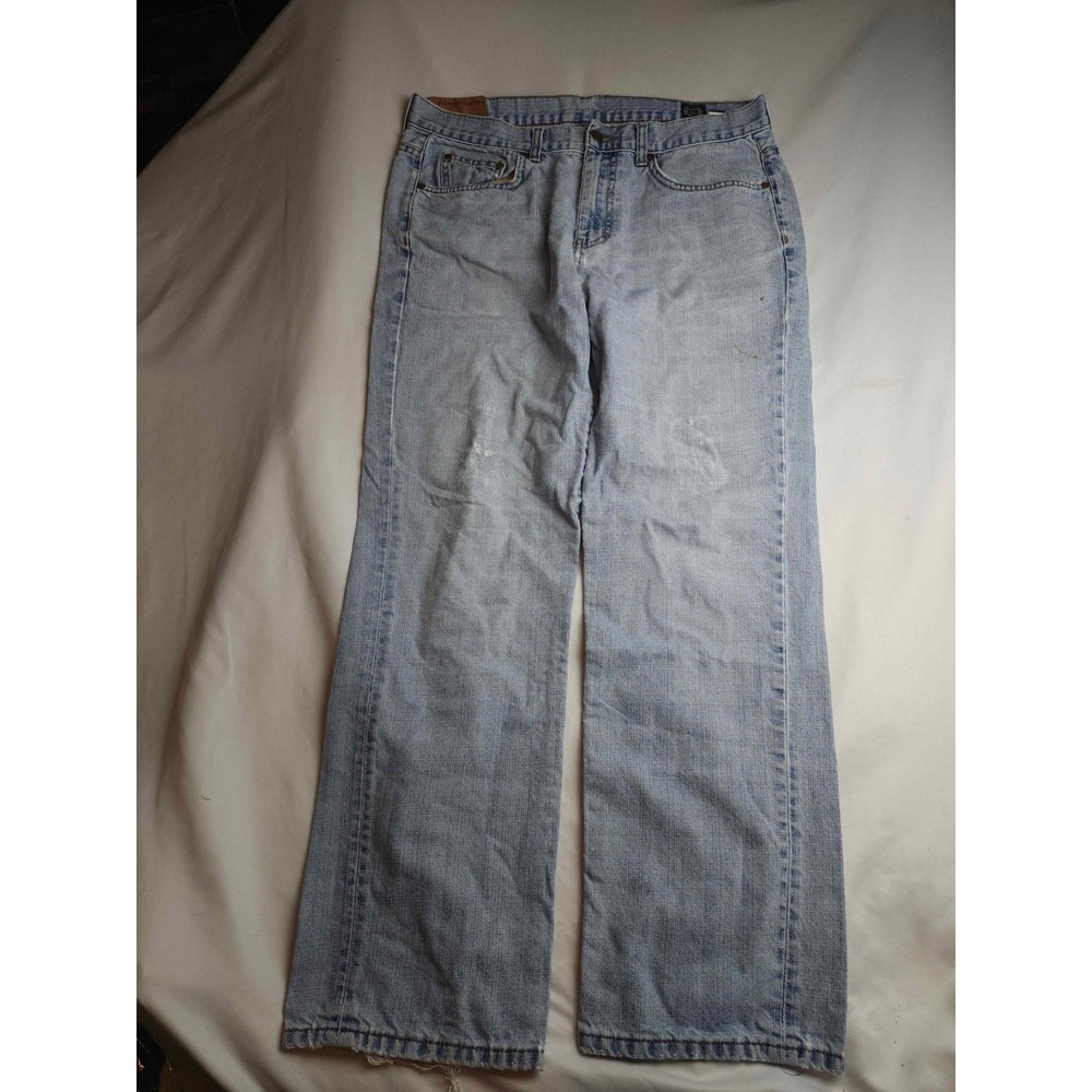Chaps Denim Jeans Straight Fit Light Wash 100% Cotton Men's Size 34x30